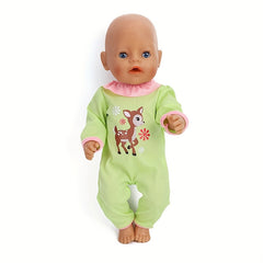 Green Doll Clothes Set for 18 Inch Dolls Playset