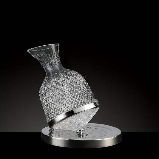 Glass Wine Decanter Tumbler Dispenser Crystal Glass Wine Aerator Mirror Jug