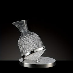 Glass Wine Decanter Tumbler Dispenser Crystal Glass Wine Aerator Mirror Jug