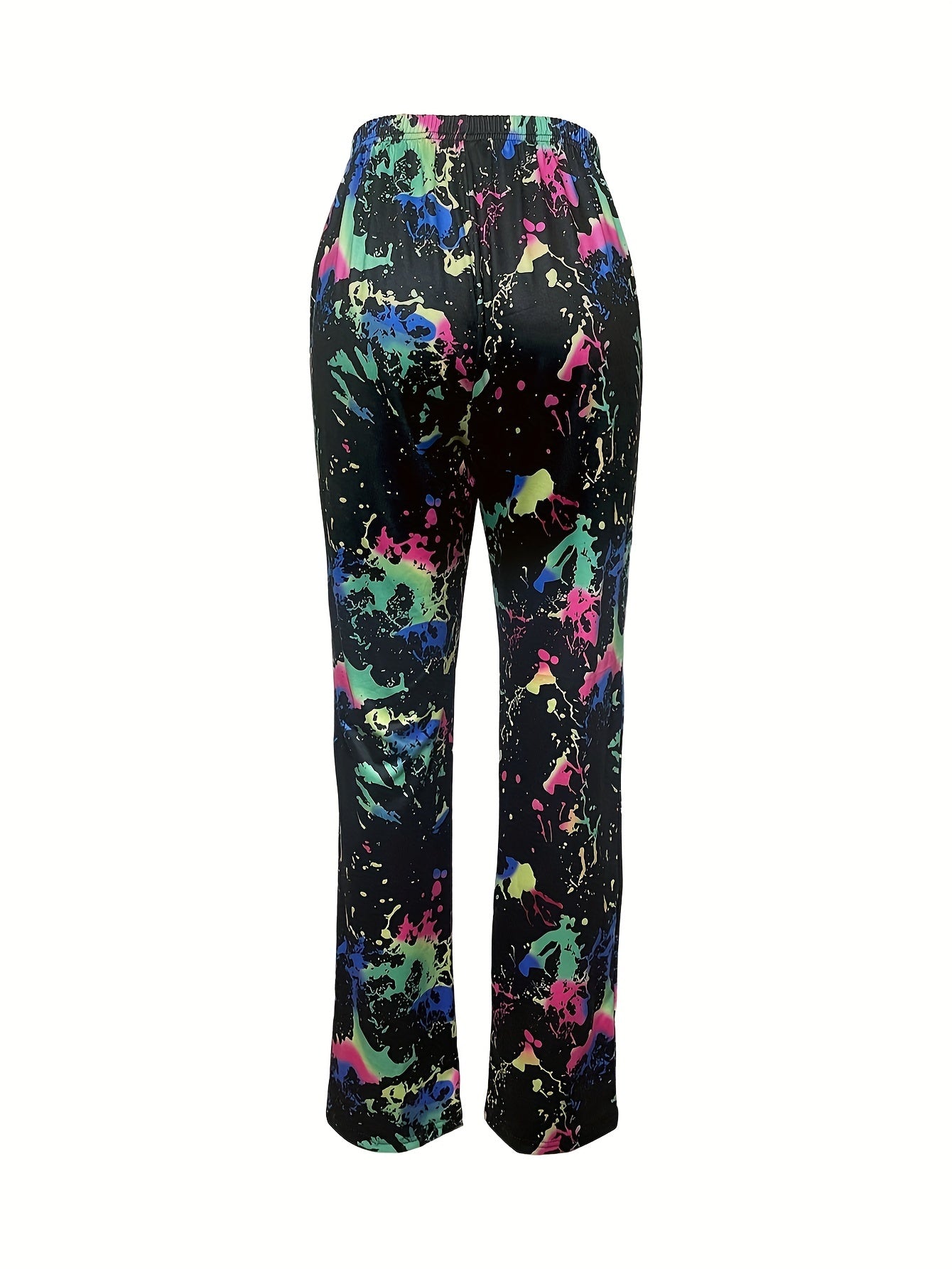 Tie Dye Print Sleep Bottoms Casual & Cozy Home Sleep Pants