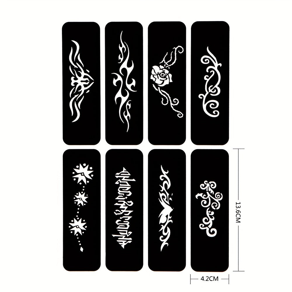 2 Sheets A4 Hollow Tattoo Stencil & 1 Bottle Tattoo Dye Paste