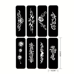 2 Sheets A4 Hollow Tattoo Stencil & 1 Bottle Tattoo Dye Paste