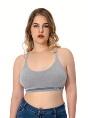  Sports Bra High Stretch Split Strap Cross Back Sports Bra