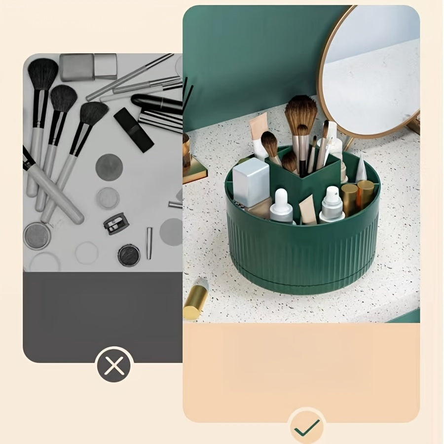 360 Degree Desktop Storage Box Pen Holder Large Capacity Cosmetic Organizer