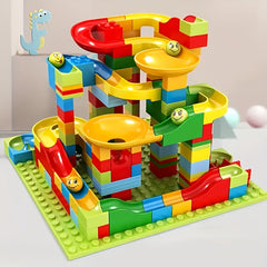 171pcs Sliding Track Building Blocks DIY Toy Interlocking Construction Assembly