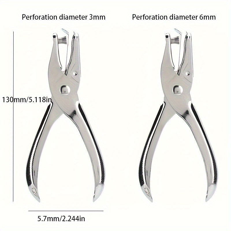 2pcs 3 6mm Metal Punch Machine Single Hole Punching