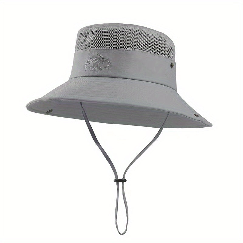 Breathable Mesh Top Bucket Hat for Outdoor Activities