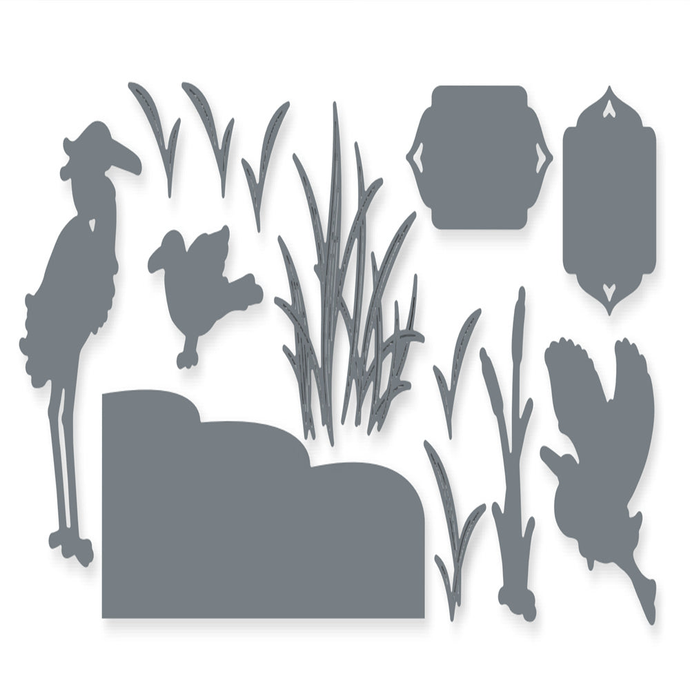 Bird Metal Cutting Dies and Stamps for Scrapbook Designs