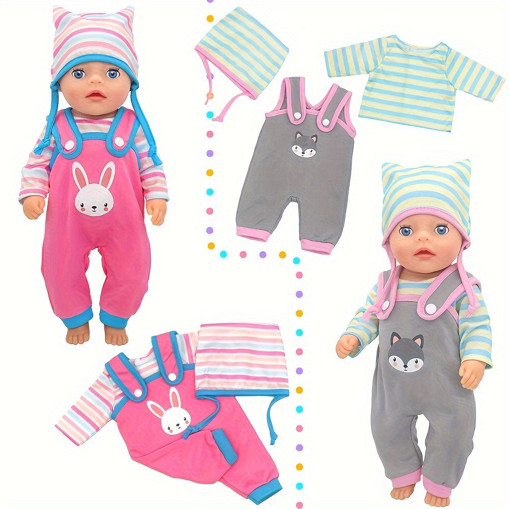 Onesie Outfit Set for 12-15 Inch Reborn Dolls & 30 Cm Dolls