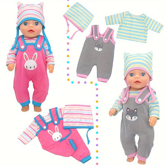 Onesie Outfit Set for 12-15 Inch Reborn Dolls & 30 Cm Dolls