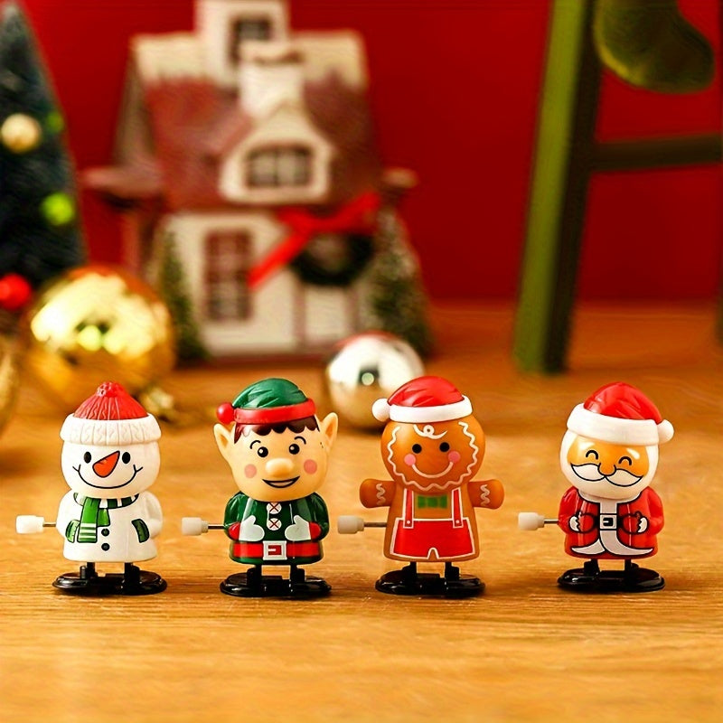 12pcs Christmas Wind up Toys Santa Claus Party Fun