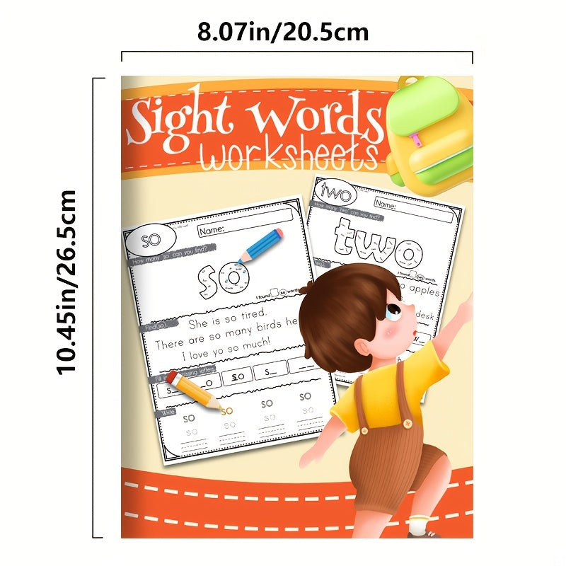 Kindergarten Sight Words Workbook: Phonics & Spelling Practice