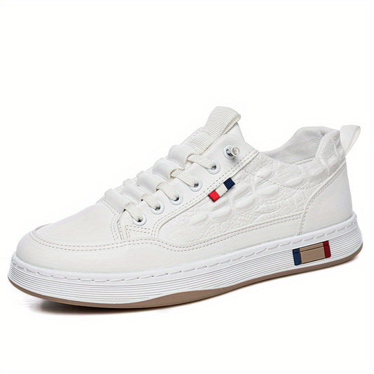 Crocodile Pattern Skate Shoes Anti-Slip Sneakers Men's Footwear