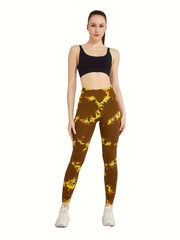Tie Dye Seamless High Waist Yoga Pants Gym Leggings