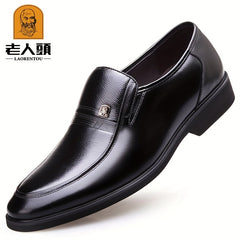 LAORENTOU Men's Leather Loafer Shoes Lightweight Casual Shoes