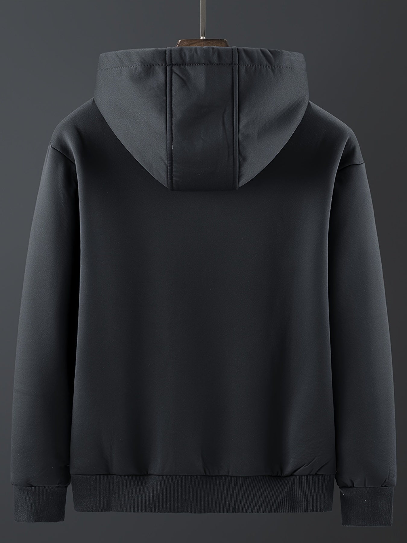 Men's Sherpa Lined Hoodie Zip Up Sweatshirt Warm Jacket