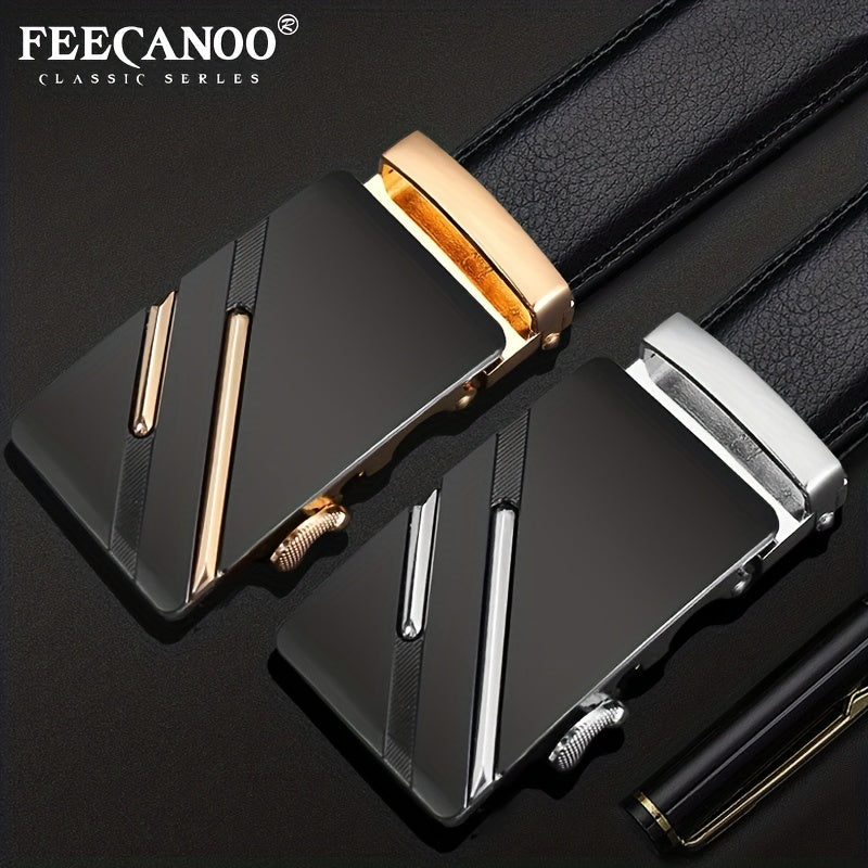 Men's Cowhide Automatic Belt Business Leather Belt