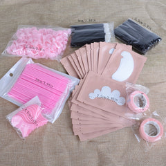 332pcs Eye Makeup Tool Set Eyelash Roll Isolation Eye Patch Tape Cup Cotton S