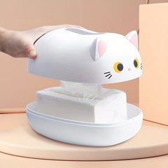 Cat Tissue Box Cover Holder Cute Cat Tissue Dispenser B