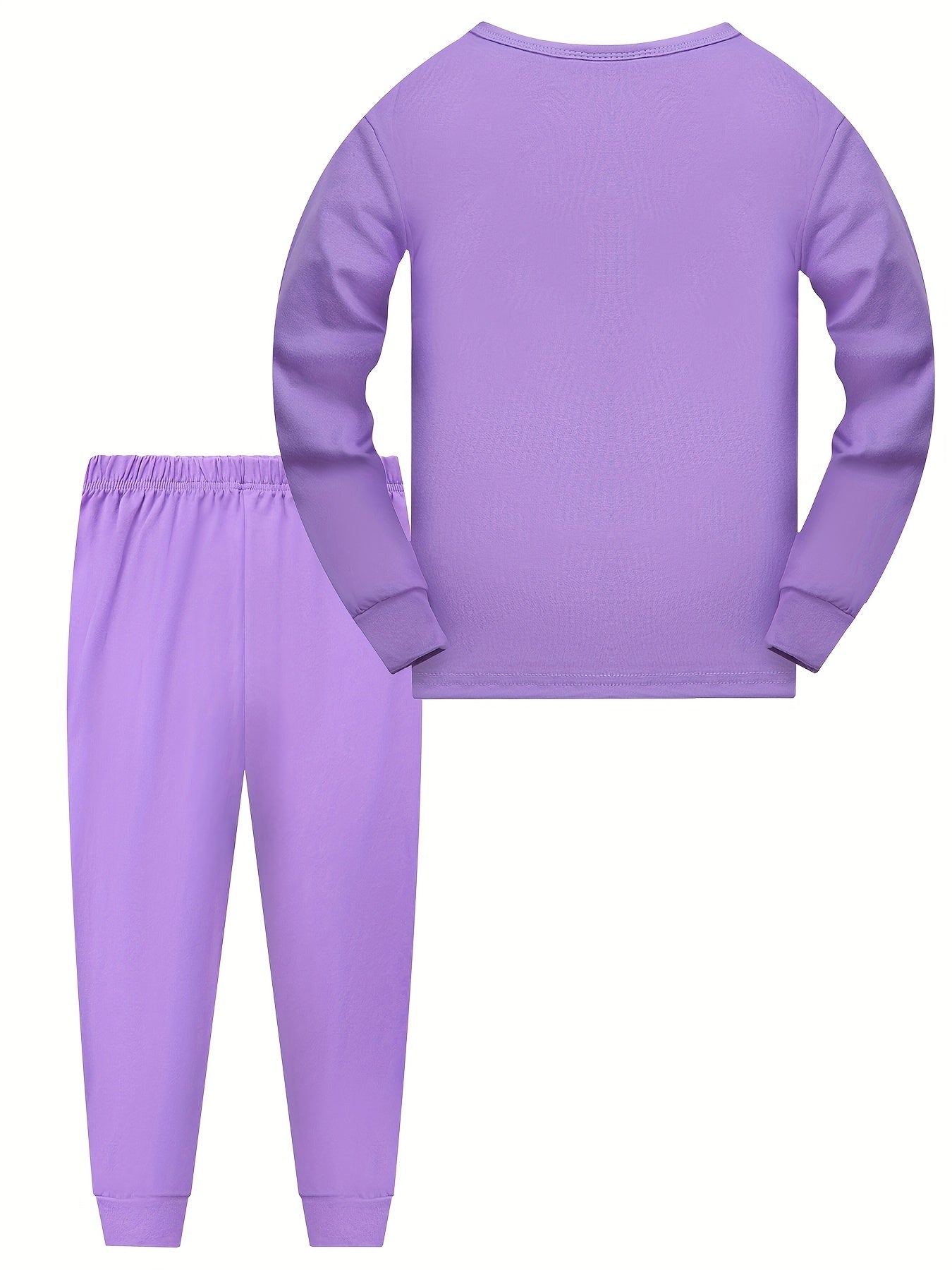 Kid's 2pcs Unicorn Pajamas Set Long Sleeve Top & Pants Comfy PJ Loungewear
