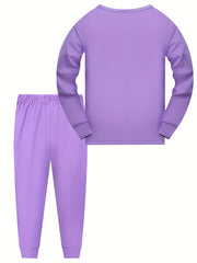 Kid's 2pcs Unicorn Pajamas Set Long Sleeve Top & Pants Comfy PJ Loungewear