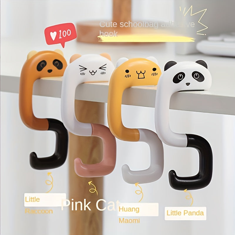 Portable Plastic Bag Animal Hook for Hanging Decorative Table Purse Bag