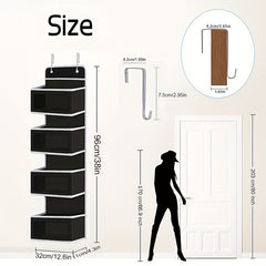 Nursery Closet Door Organizer Baby Storage PVC Pocket