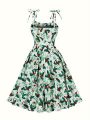  Christmas Dress Women's Plus Tie Shoulder Knot Front A l