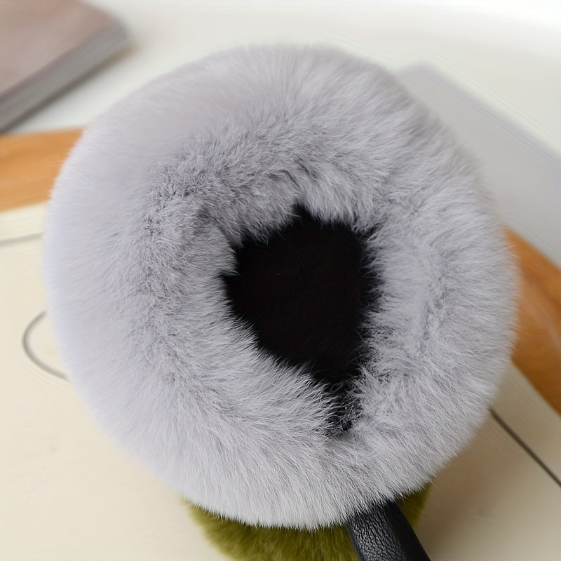 Boho Persimmon Plush Earmuffs Men Winter Ear Covers