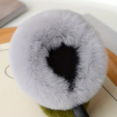 Boho Persimmon Plush Earmuffs Men Winter Ear Covers