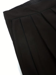  Wide Leg Ruched Trousers With Pockets