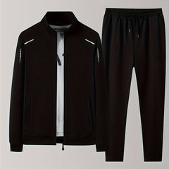 Men's Casual 2pcs Set Zip Up Jacket Joggers Matching Set