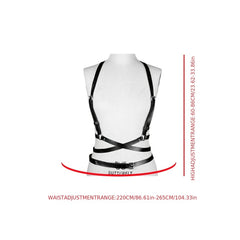 Women's Sexy Harness Belt Faux Leather Body Belt Gothic Adjustable Strap