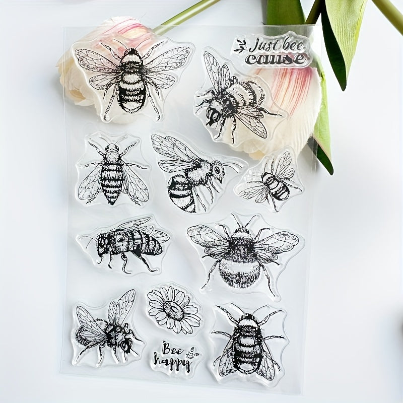 Bee Insect Series Clear Stamp for DIY Scrapbooking