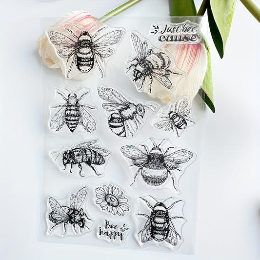 Bee Insect Series Clear Stamp for DIY Scrapbooking