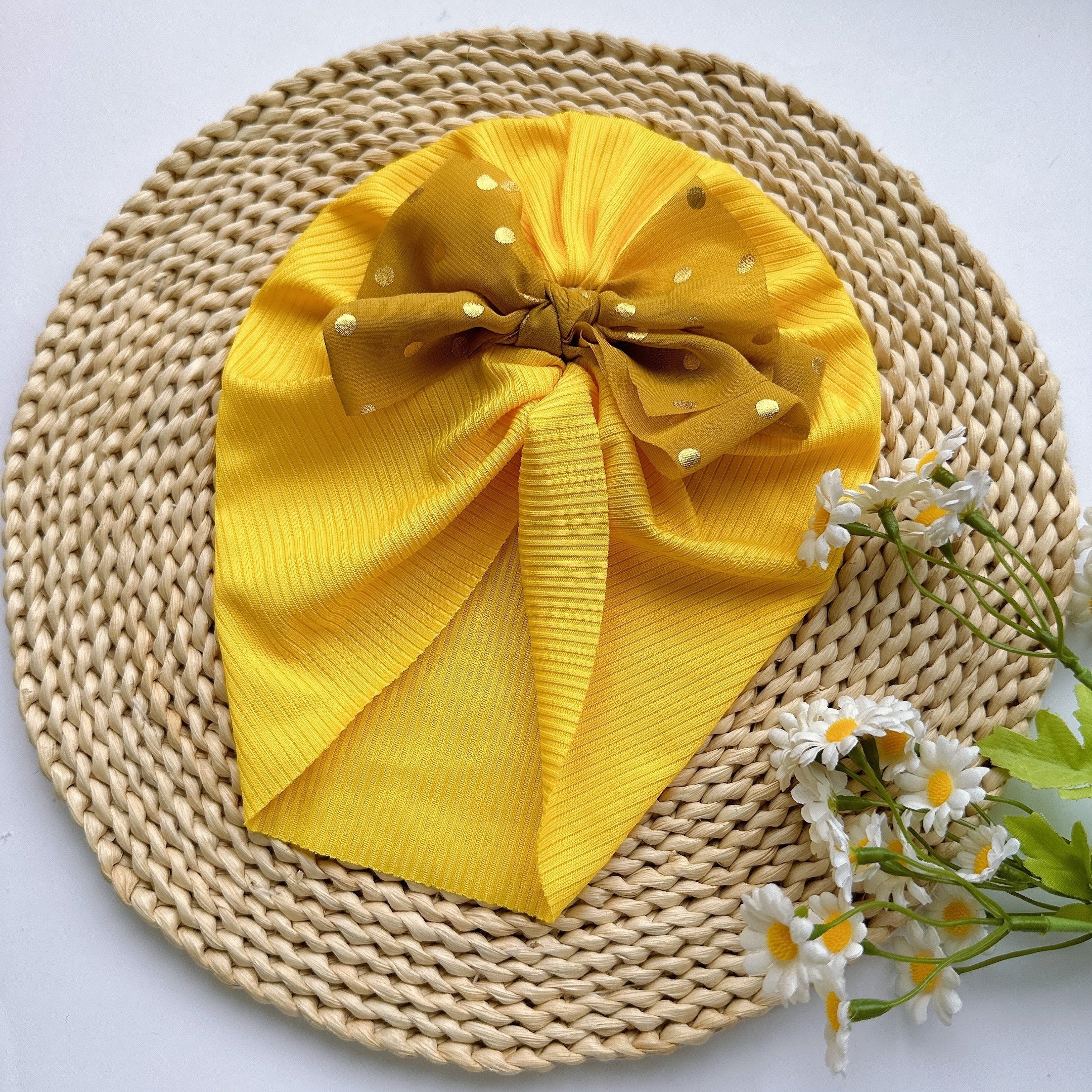 Baby Spring Summer Thin Headband Soft Bow Hat for Infants and Newborns