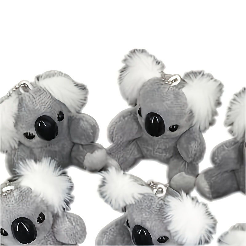 Gray Koala Bear Stuffed Keychain Plush Toy Birthday Gift