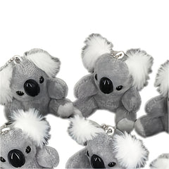 Gray Koala Bear Stuffed Keychain Plush Toy Birthday Gift