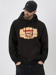 'London' Flag Print Hoodie
