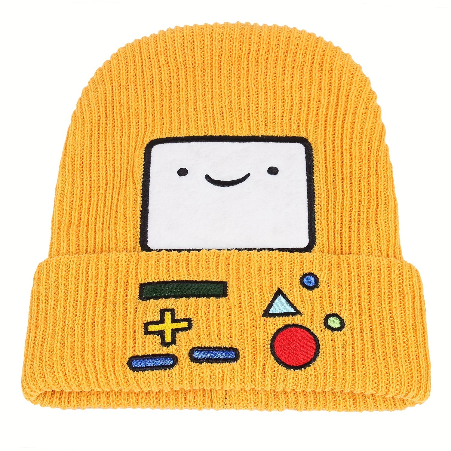 Game Console Embroidery Beanie Unisex Cartoon Warm Knit Hat Hip Hop Skull Cap