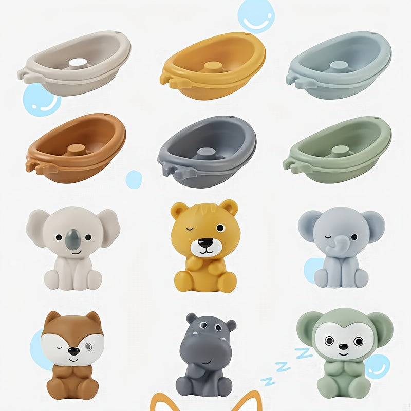 Water Play Animals Bath Toys Set - Perfect Gift for Kids