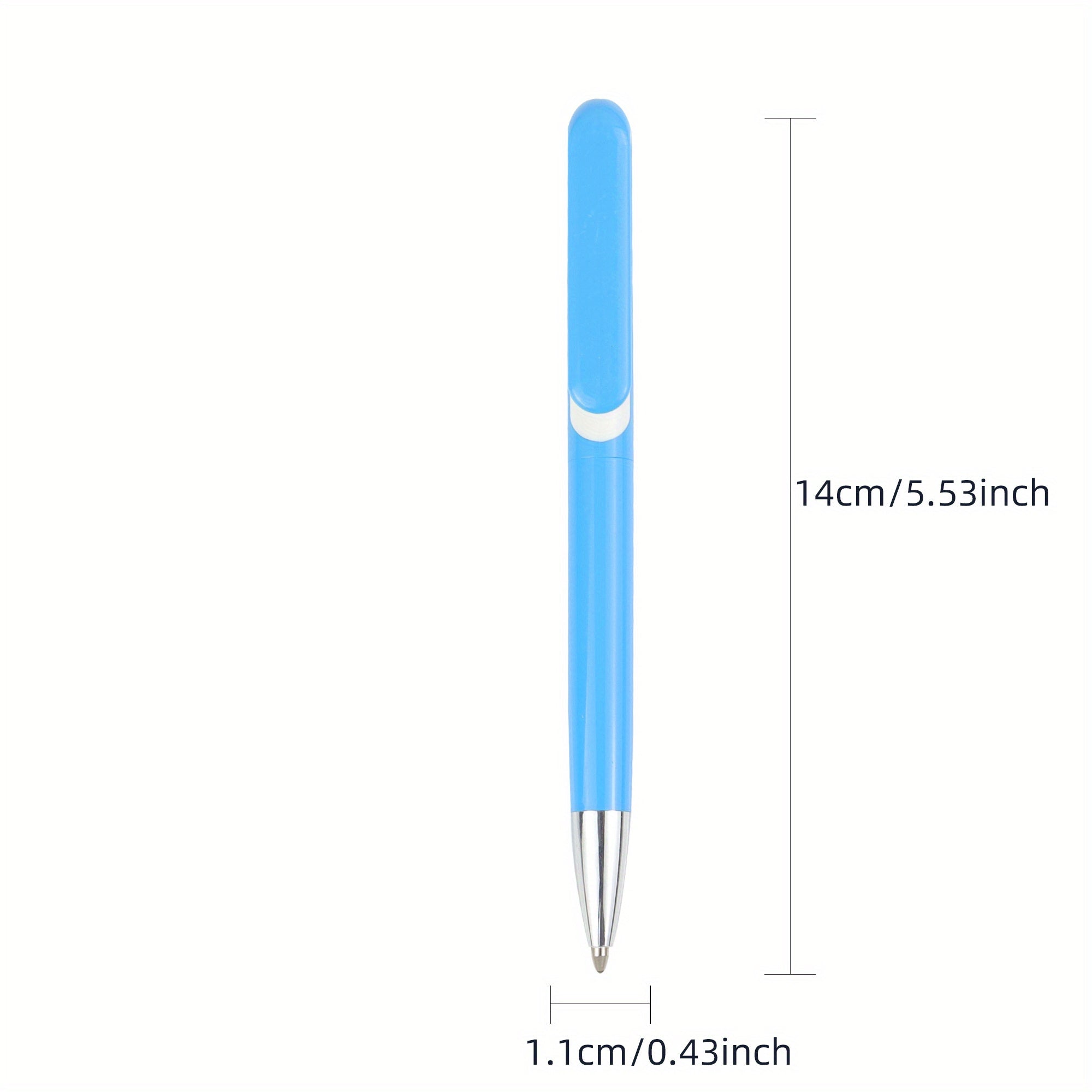 16pcs Plastic Ballpoint Pen Body for Students and Professionals - Black Ink