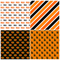 12pcs Halloween Decorative Paper DIY Card Making Background Paper