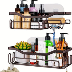 11 Hook Shower Rack - No Drilling Required