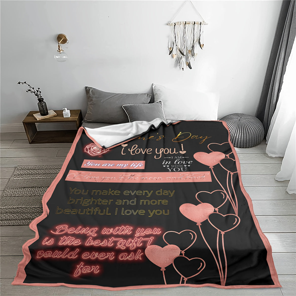 Soft Flannel Blanket for Couples Sofa Bed Camping