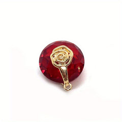 Natural Stone Faceted Crystal Pendant 14mm Round DIY Jewelry