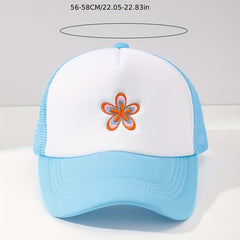 Men's Flower Embroidery Baseball Cap