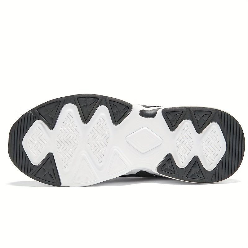Men's Chunky Lace-up Winter Sneakers Fuzzy Inside Shoes