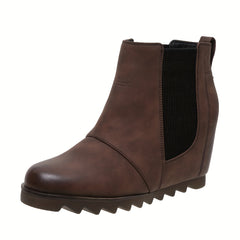 Women's Retro Chelsea Ankle Boots Slip On Short Boots
