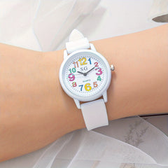Colorful Digital Quartz Wrist Watch Unisex TPU Strap